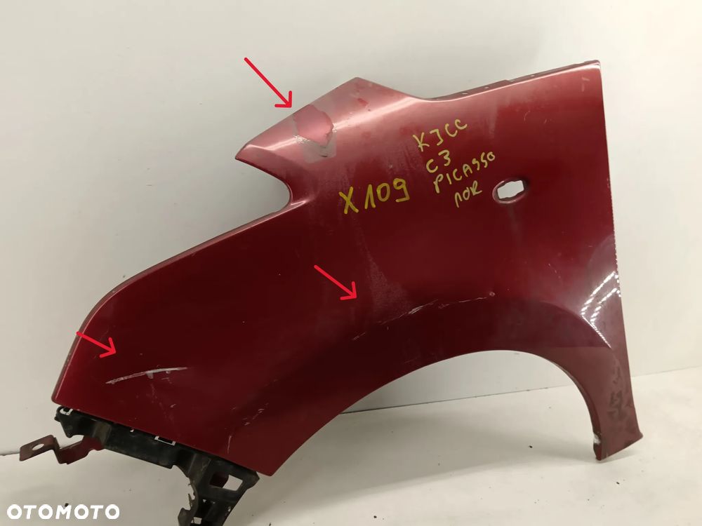 błotnik lewy przód przedni CITROEN C3 PICASSO 08-17 KJCC - 2