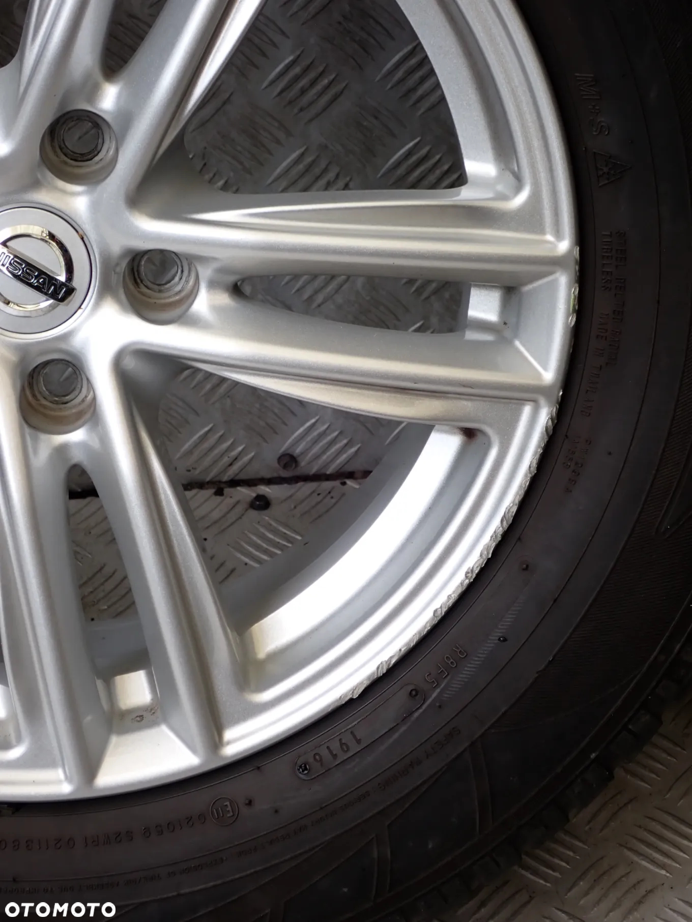 KOŁA FELGI ALUMINIOWE NISSAN 7JX17  ET 45  5X114,3  KBA 49465  Z OPONAMI ZIMA 225/65/17 2200 ZŁ - 7
