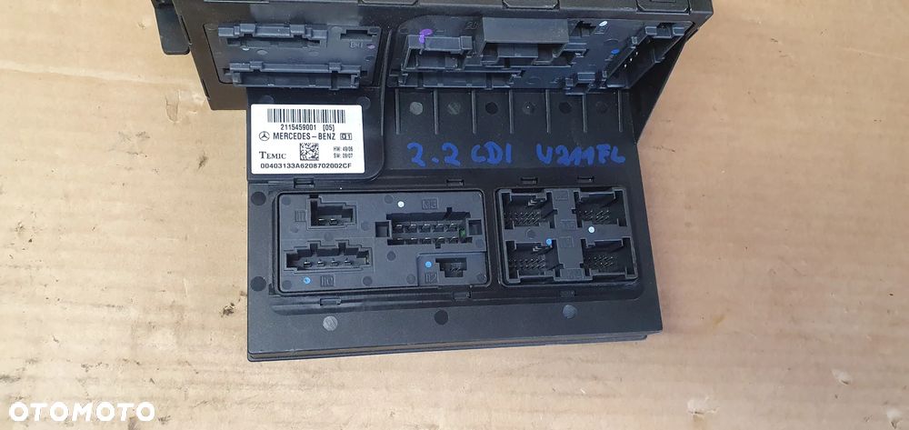 Moduł sterownik SAM skrzynka bezpieczników Mercedes E Klasa W211 Lift A2115459001 - 5