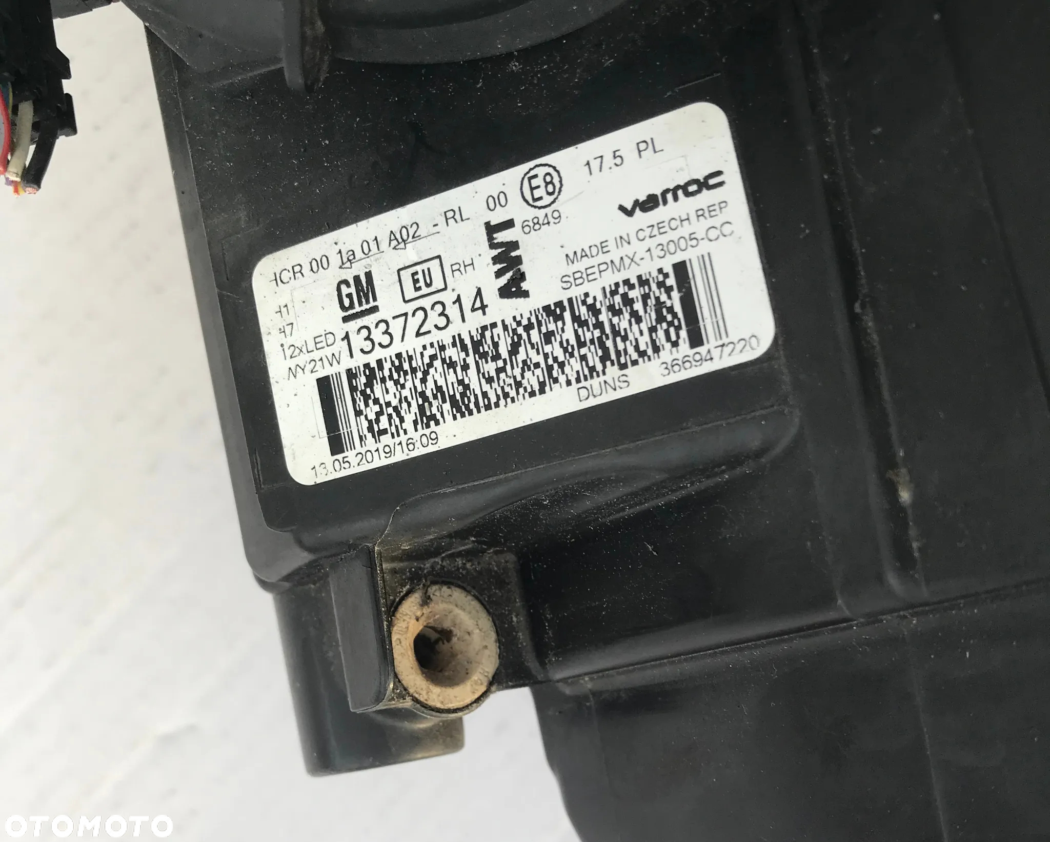 Opel Meriva B Lift reflektor prawy lampa przód 13372314 oryginał - 7