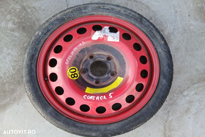 Roata de rezerva slim R16 4160027 2160115 4.00BX16H2 ET41 115/70 R16 - 1