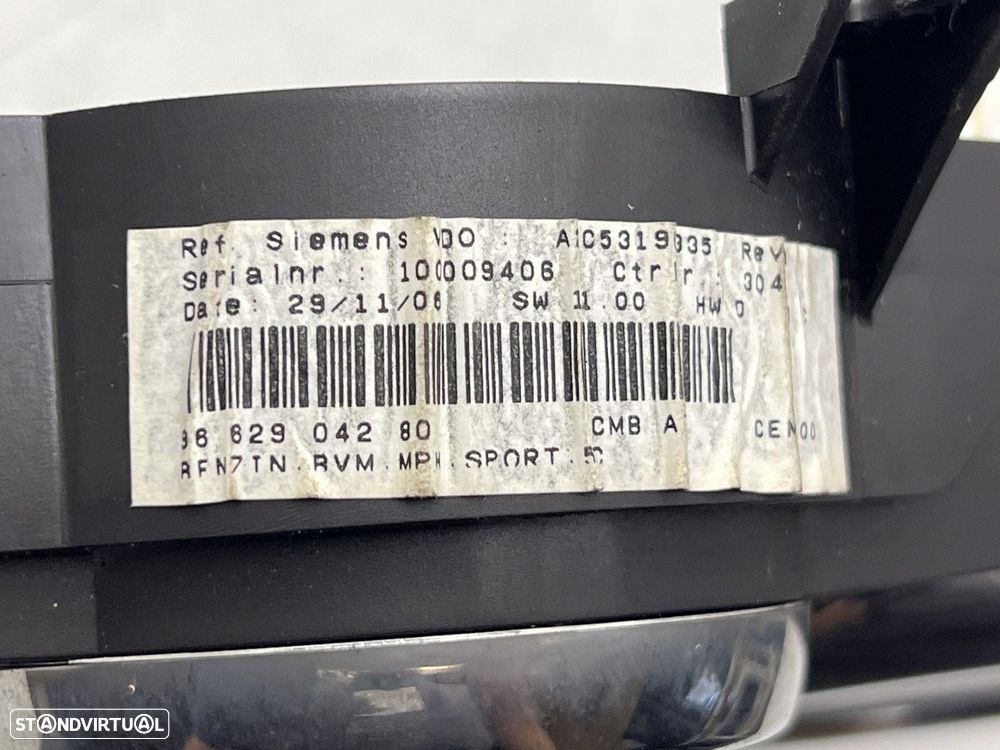 Painel de instrumentos  PEUGEOT 207 (WA, WC) 02.06 9662904280 96 629 042 80 - 3