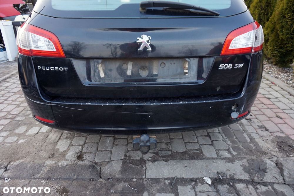 ZDERZAK TYLNY 508 I SW KOMBI KTVD  CZARNY PEUGEOT 2010-2018 - 1