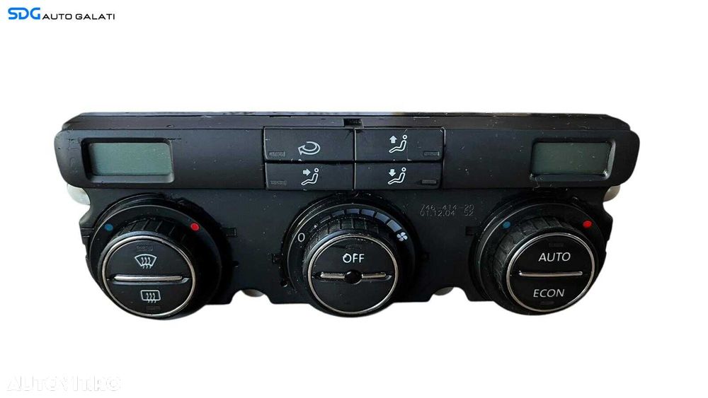 Panou Modul Unitate Comanda AC Aer Conditionat Clima Climatronic Dublu Dual Zone Volkswagen Passat B6 2005 - 2010 [LC0621]