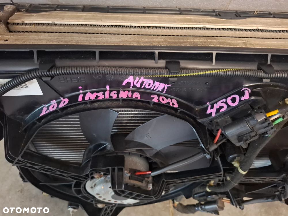 Chłodnice komplet wentylatory Opel Insignia A 2,0 CDTI 2015 rok - 6