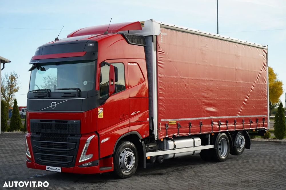 Volvo FH 460 / SOLOWKA / I-SAVE / I-PARK COOL / DIRECȚIE ȘI PUNTE RIDICABILĂ / WIELTON / CORTINĂ ARMATĂ - 3