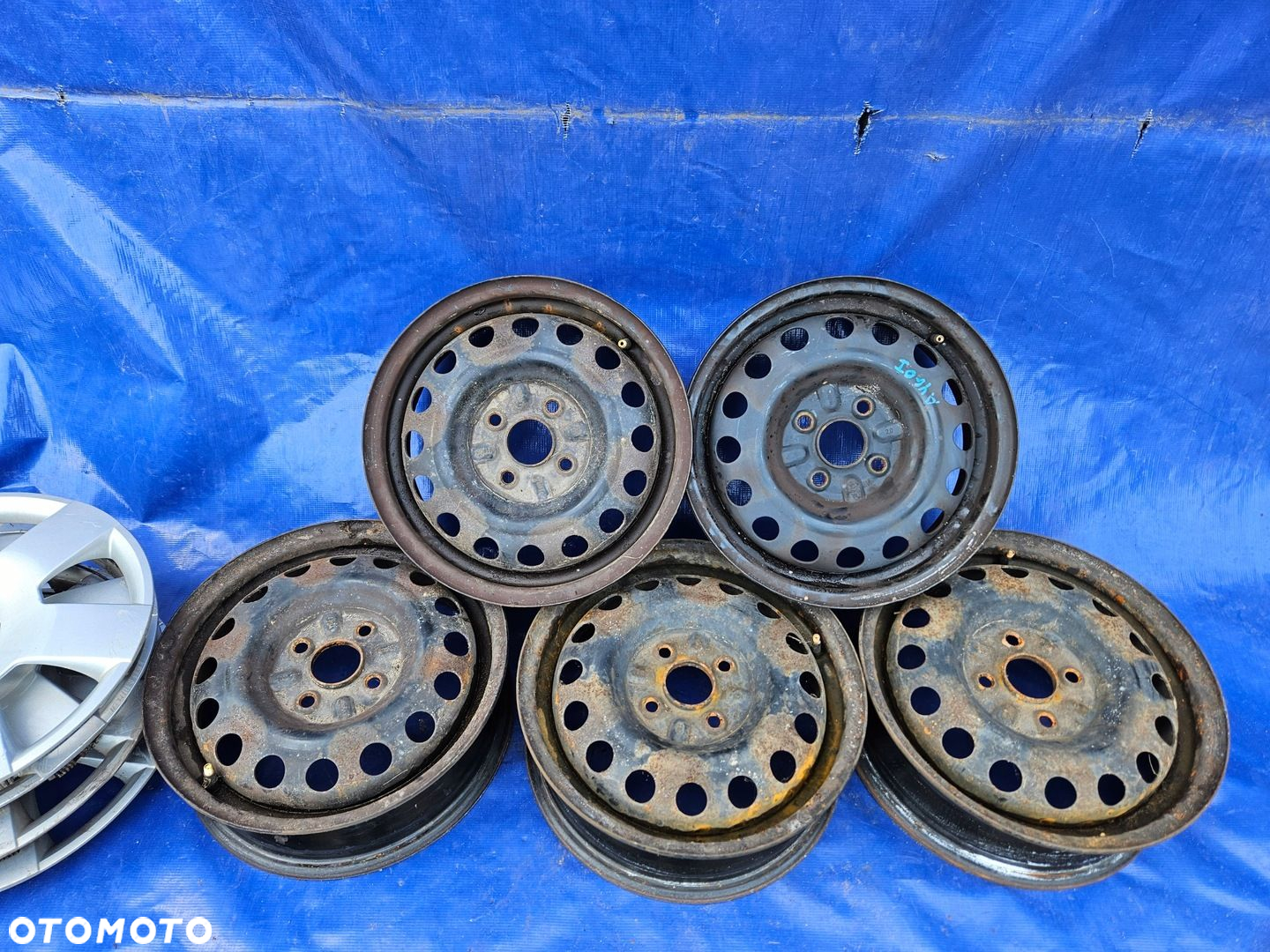 TOYOTA AYGO FELGI STALOWE 14" KOŁPAKI KOMPLET 5 SZT - 2