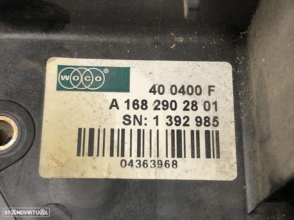 PEDAL DO ACELERADOR E TRAVAO Usado MERCEDES (W168) A 160 CDI | 07.98 - 02.01 REF... - 4