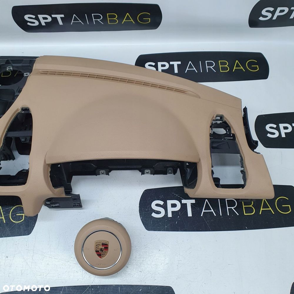 PORSCHE CAYMAN 982 BOXTER 718 DESKA ROZDZIELCZA KONSOLA KOKPIT PULPIT PODUSZKI AIRBAG AIR BAG PASY KIT SET - 4