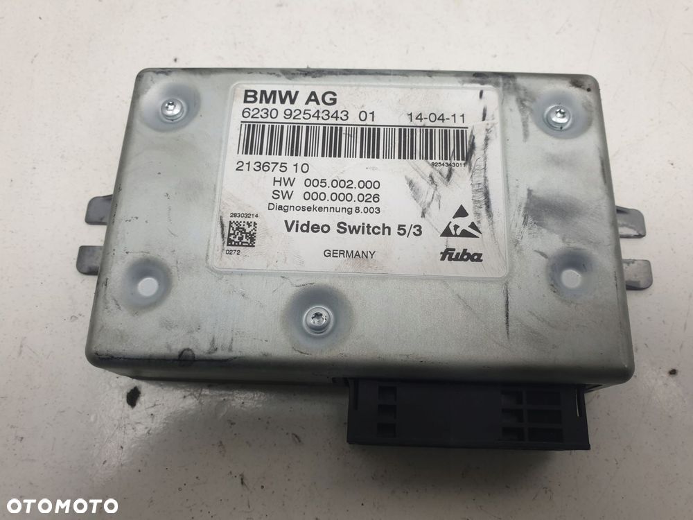 BMW F01 02 MODUŁ STEROWNIK VIDEOSWITCH TV 9254343 - 1