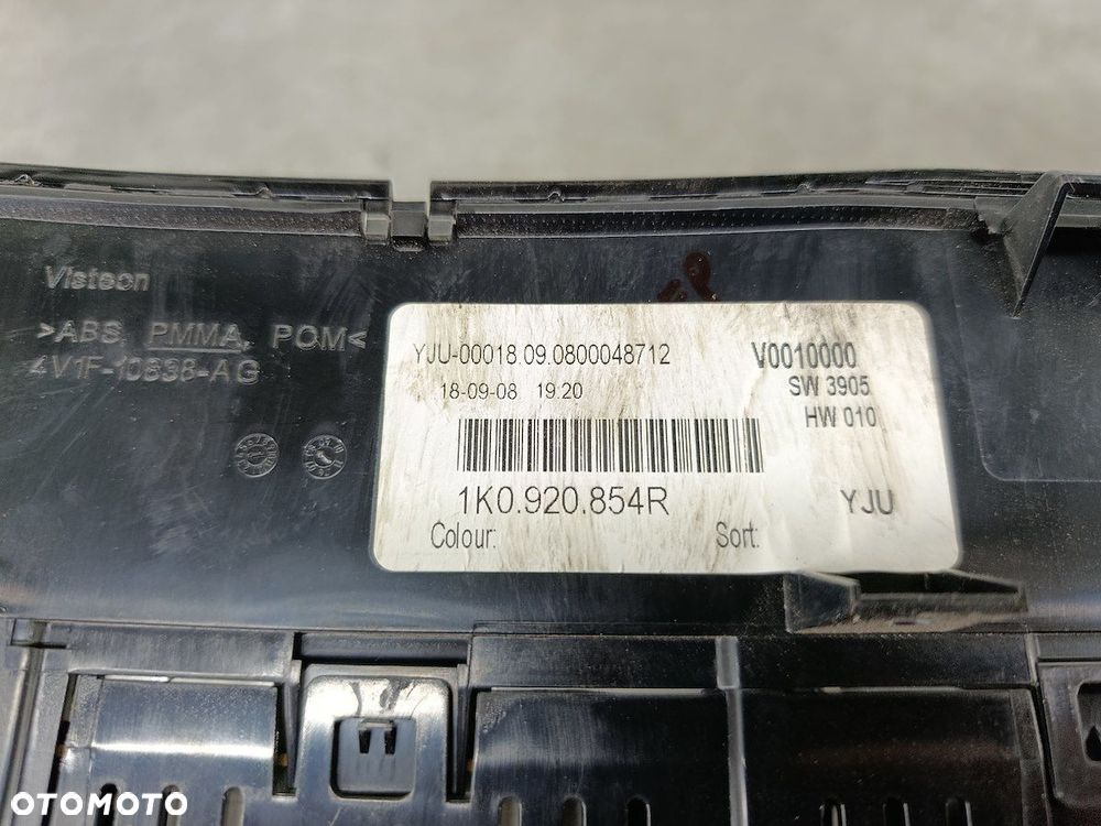 LICZNIK VW GOLF V 1K0920854R  4V1F-10838-AG VISTEON 1.9 TDI - 6