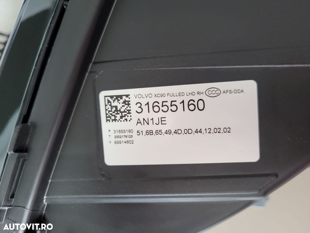 Far LED dreapta NOU VOLVO XC90 31655160 - 8