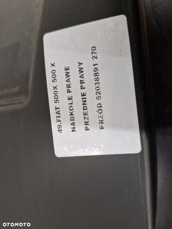 FIAT 500X NADKOLE PRAWY PRZÓD PRZEDNIE 52038891 - 6