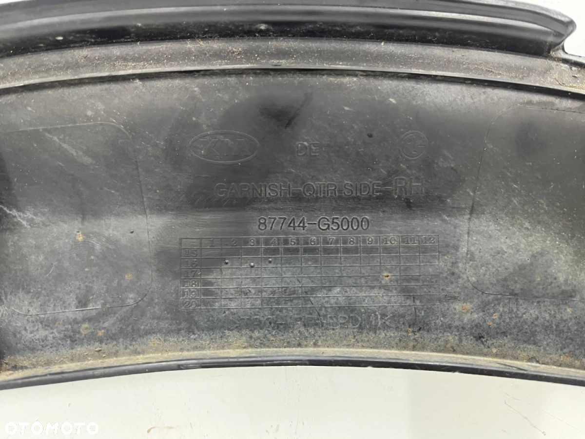 Listwa Kia Niro I 16-22r. prawy tylny rant błotnika nadkola nakładka prawy tył 87744-g5000 - 12