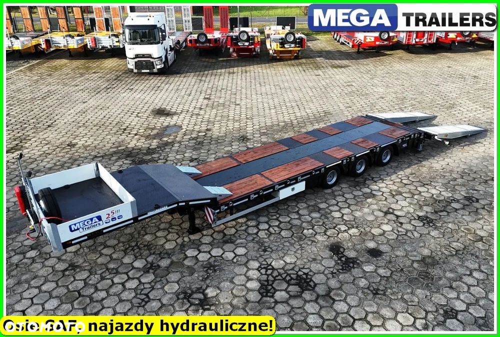 Mega Niska podłoga, DMC 54 T, oś skrętna, najazdy HYDRULICZNE 4,0 M !!! - 2