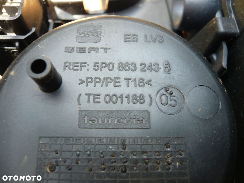 tunel środkowy podłokietnik 5p0863243b seat altea - 2