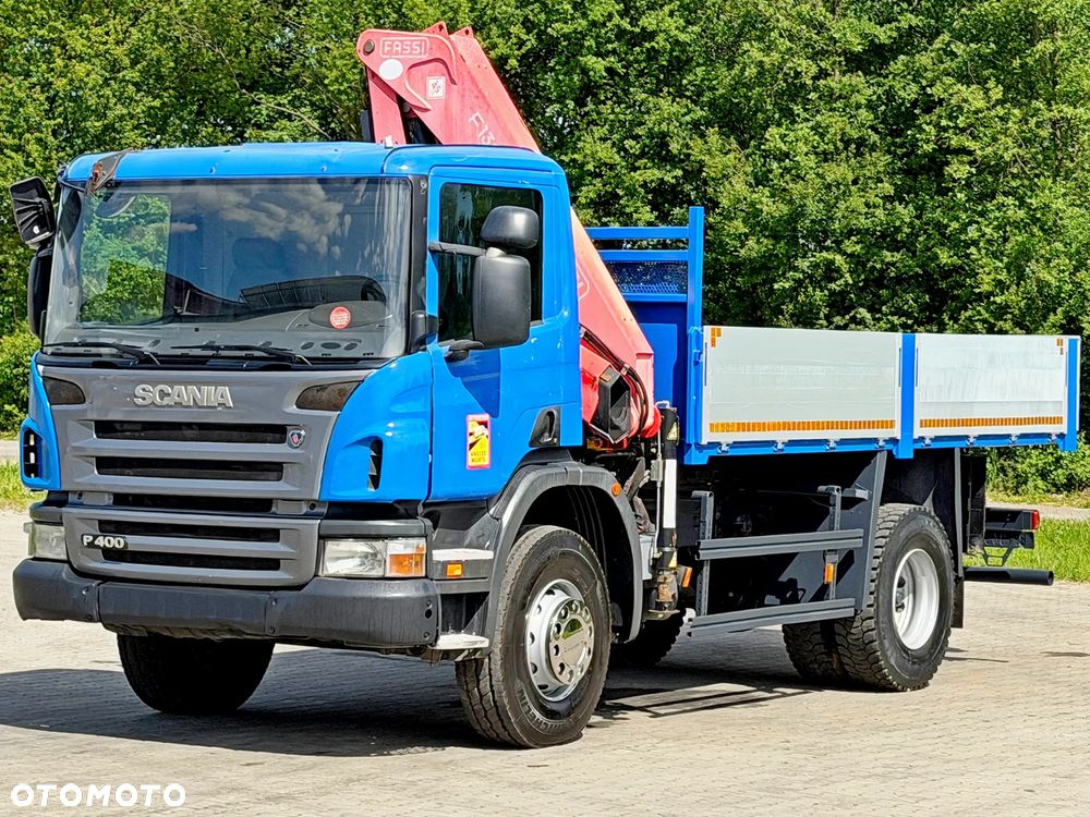 Scania P 400 * WYWROTKA 4,90 m + FASSI F110A.23 + PILOT * STAN BDB - 4