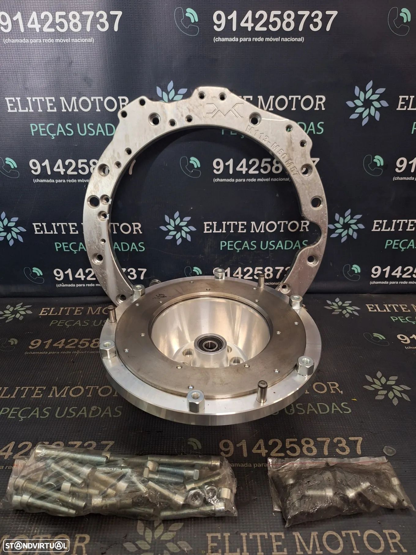 Placa adaptadora cloche PMC Mercedes V8 M113 caixa BMW M50 M52 M54 M57 - 1