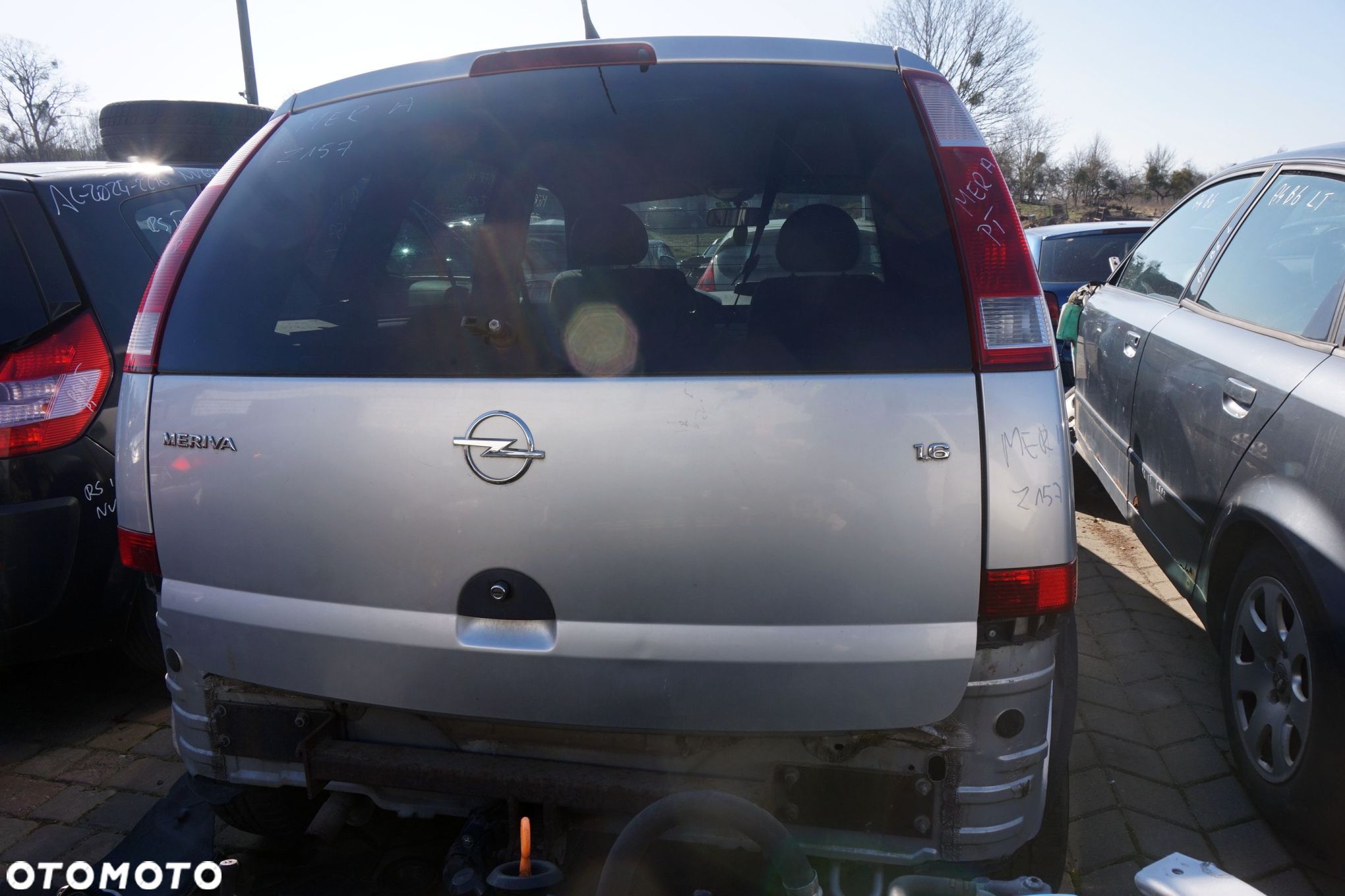 KLAPA BAGAŻNIKA TYLNA MERIVA A Z157  SREBRNY OPEL 2003-2005 - 1