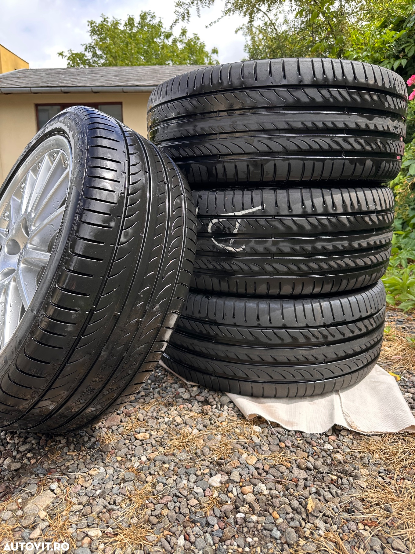 Jante R18 5X112 ET40 Audi BBS Speedline anvelope de vară Pirelli 245/40/18 97Y XL - 8