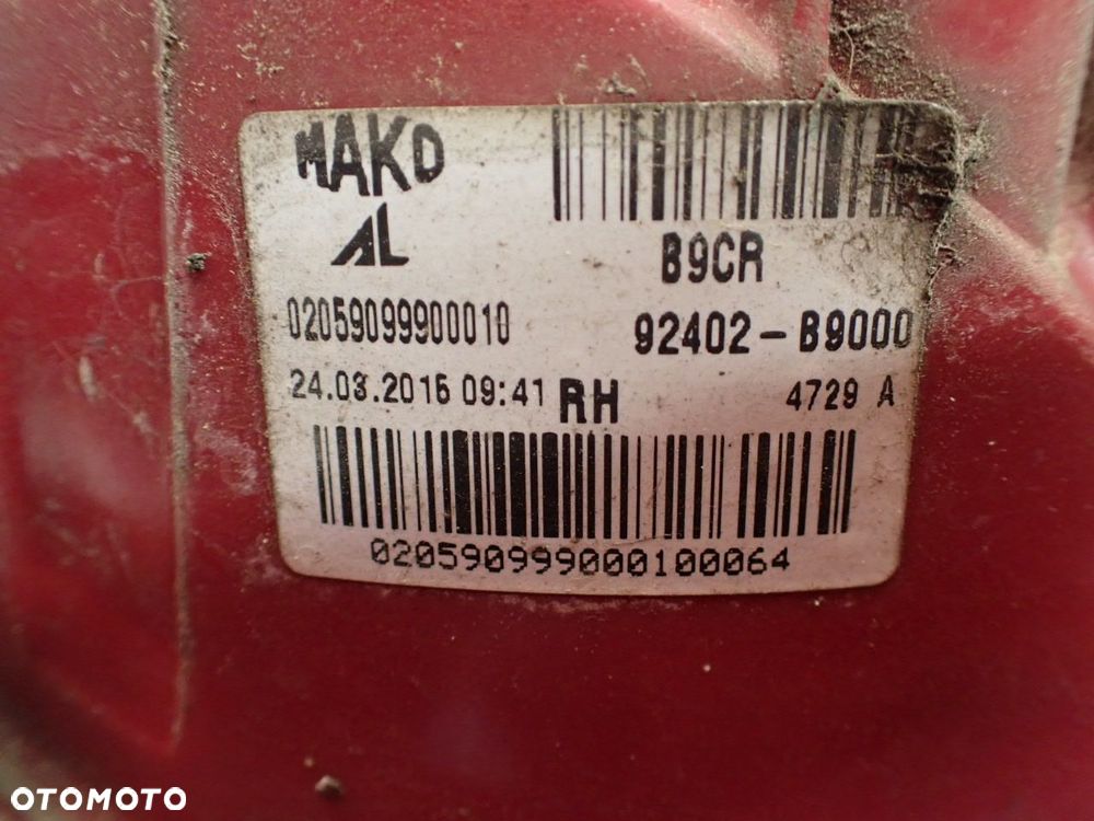 LAMPA PRAWA TYLNA HYUNDAI I10 II  92402-B9000 - 5