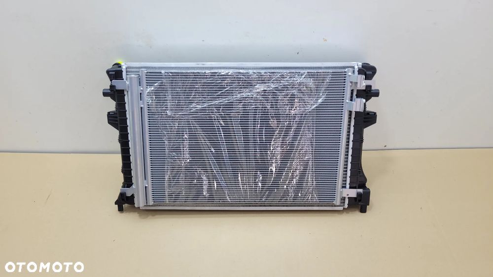 KOMPLET CHŁODNIC 2.0 1.6 VW AUDI SEAT SKODA WODA KLIMA DODATKOWA NOWE - 1
