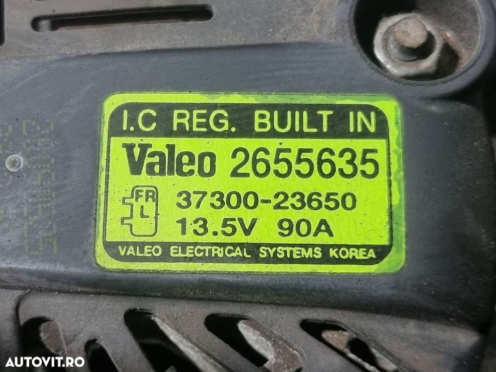 Alternator Kia Sportage II 2.0 BENZINA 2006 - 2010 140CP 1975CC G4GC (1165) Benzina ... - 5