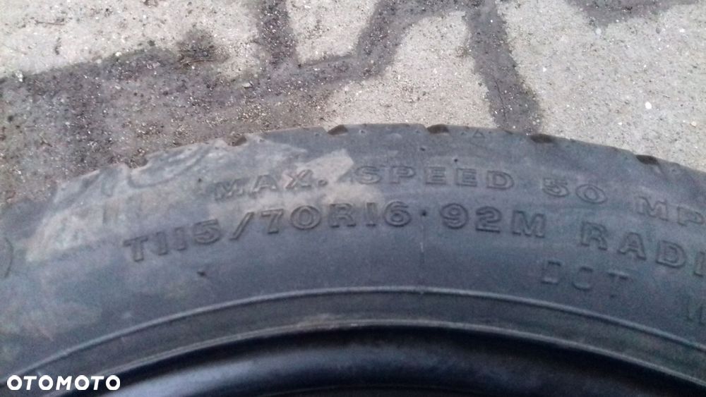 KOŁO DOJAZDOWE OPEL 5x110 ET41 16 FIRESTONE T115 70R16 - 6
