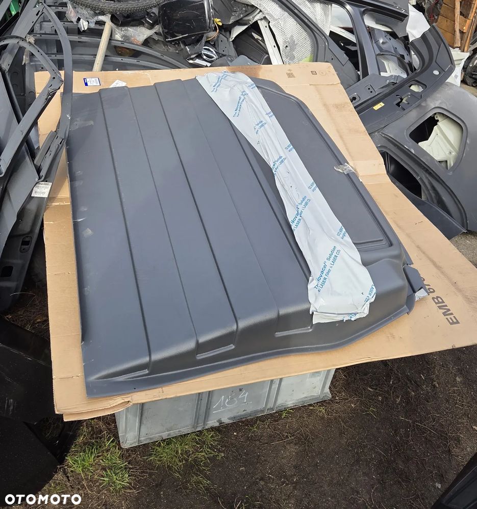 ściana grodziowa Citroën Berlingo II Peugeot Partner II 1609684980 Solidna ścianka działowa z szarego ziarnistego tworzywa ABS PSA 1609684980 - 3