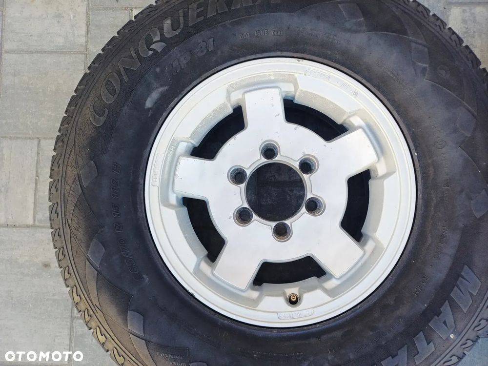 FELGI Z OPONAMI KOŁA ALUMINIOWE ISUZU TROOPER R15 6X139.7 ET -15 110 mm OPONY R15 265/70 NR20 - 4