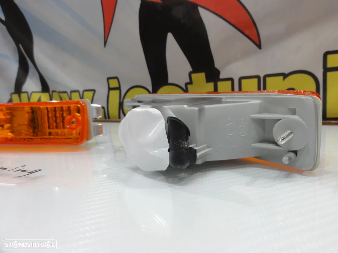 Farolins / farois / Pisca frontal Honda Civic 90-91, Honda CRX 90-91 fundo Laranja EURO look - 11