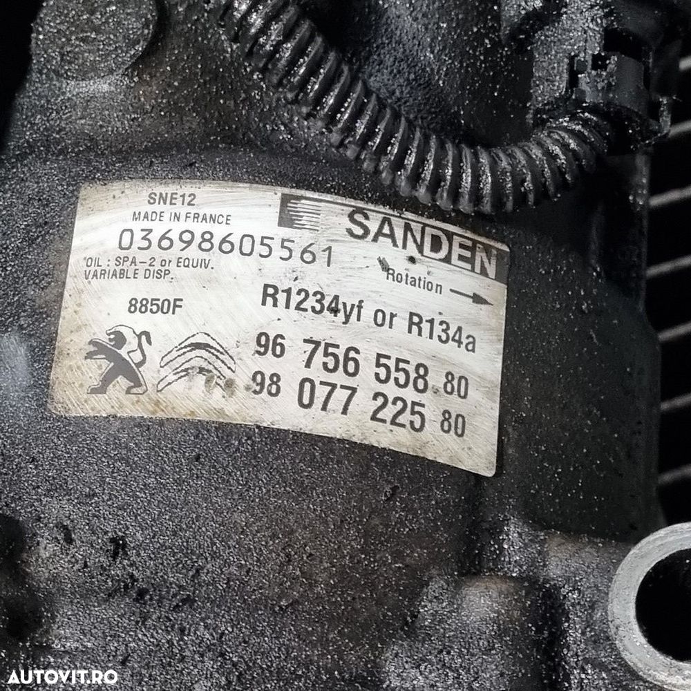 Compresor clima Citroen C4 Cactus 1.6 D 2014 - 2017 99CP BHY DV6FD (1483) Diesel ... - 5