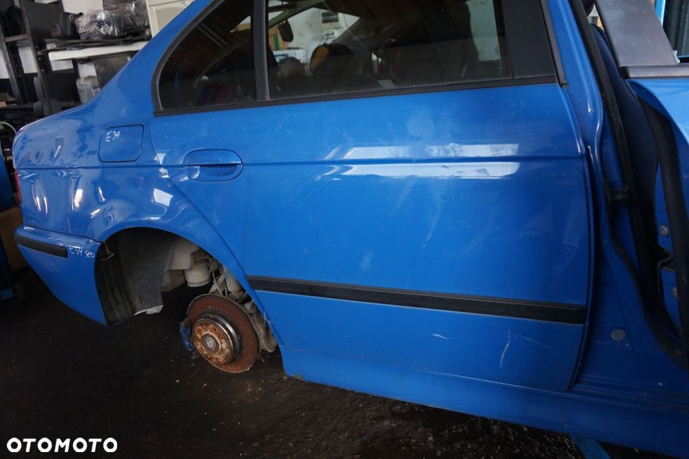DRZWI TYLNE PRAWE 5 E39 SEDAN 490  NIEBIESKI SANTORINI BMW 1995-2000 - 2