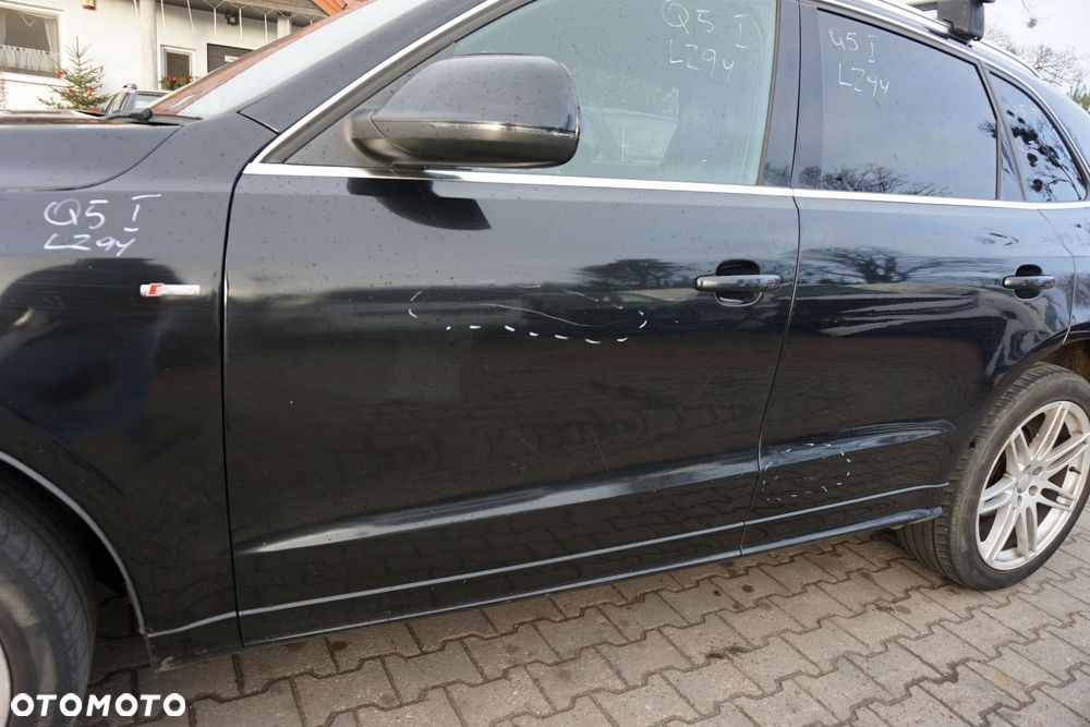DRZWI PRZEDNIE LEWE Q5 I 8R LZ9Y  CZARNY AUDI 2008-2012 - 4