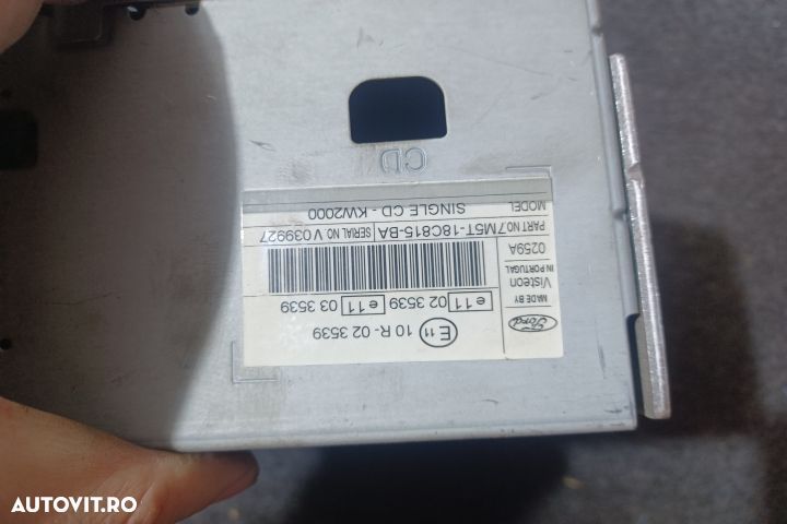 Radio cd 7M5T-18C815-BA 7M5T18C815BA Ford Focus 2 [2004 - 2008] wagon - 4