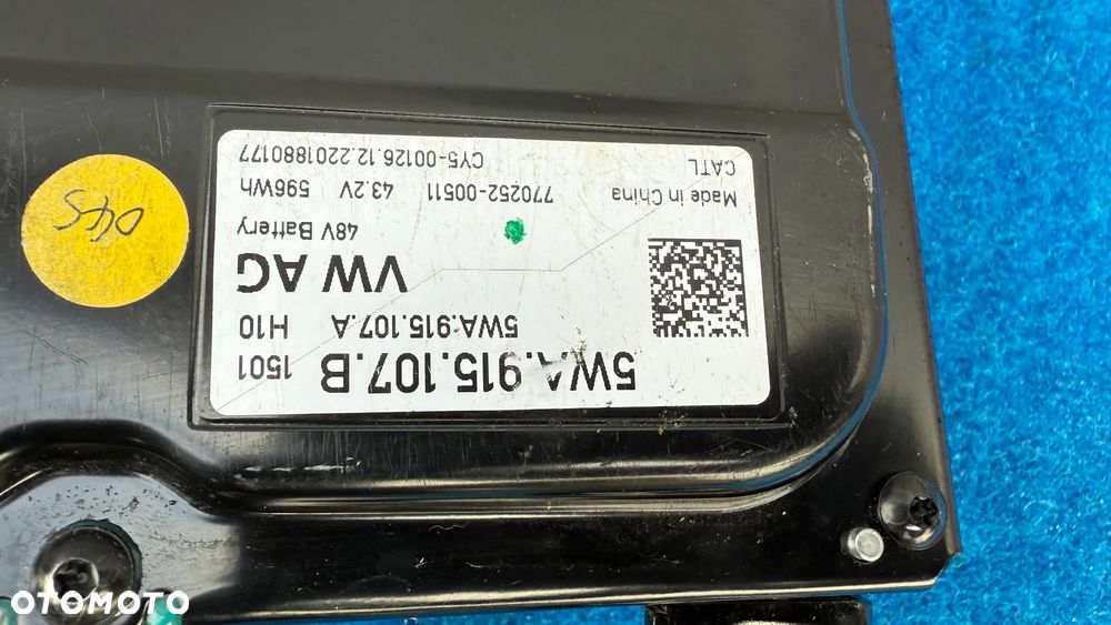 AKUMULATOR BATERIA VW GOLF 8  VIII SEAT SKODA AUDI CUPRA 5WA915107B K100/660WZ - 5