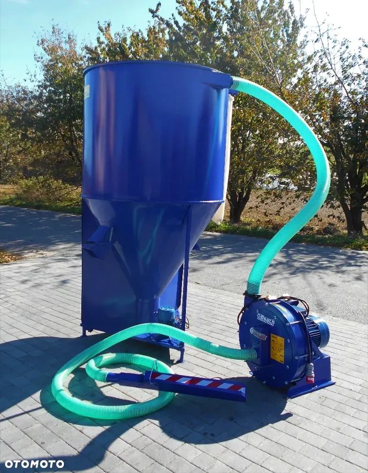 ZESTAW paszowy OSUCH śrutownik ssący 7,5/11/15kw + Mieszalnik pasz 500/2000KG + WAGA - 7