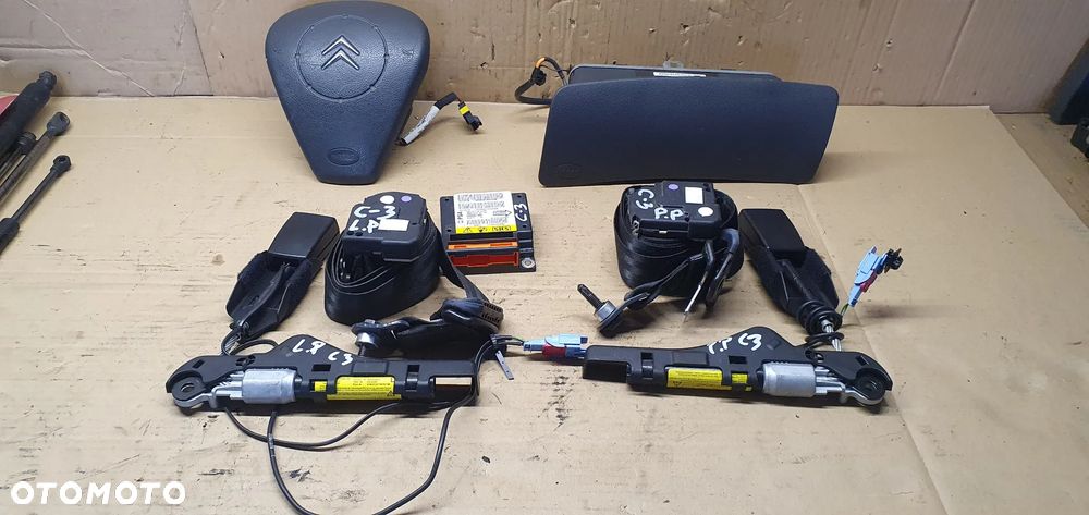 Poduszki napinacze pasy AIRBAG  sensor zestaw naprawczy Citroen C3 I Lift - 1