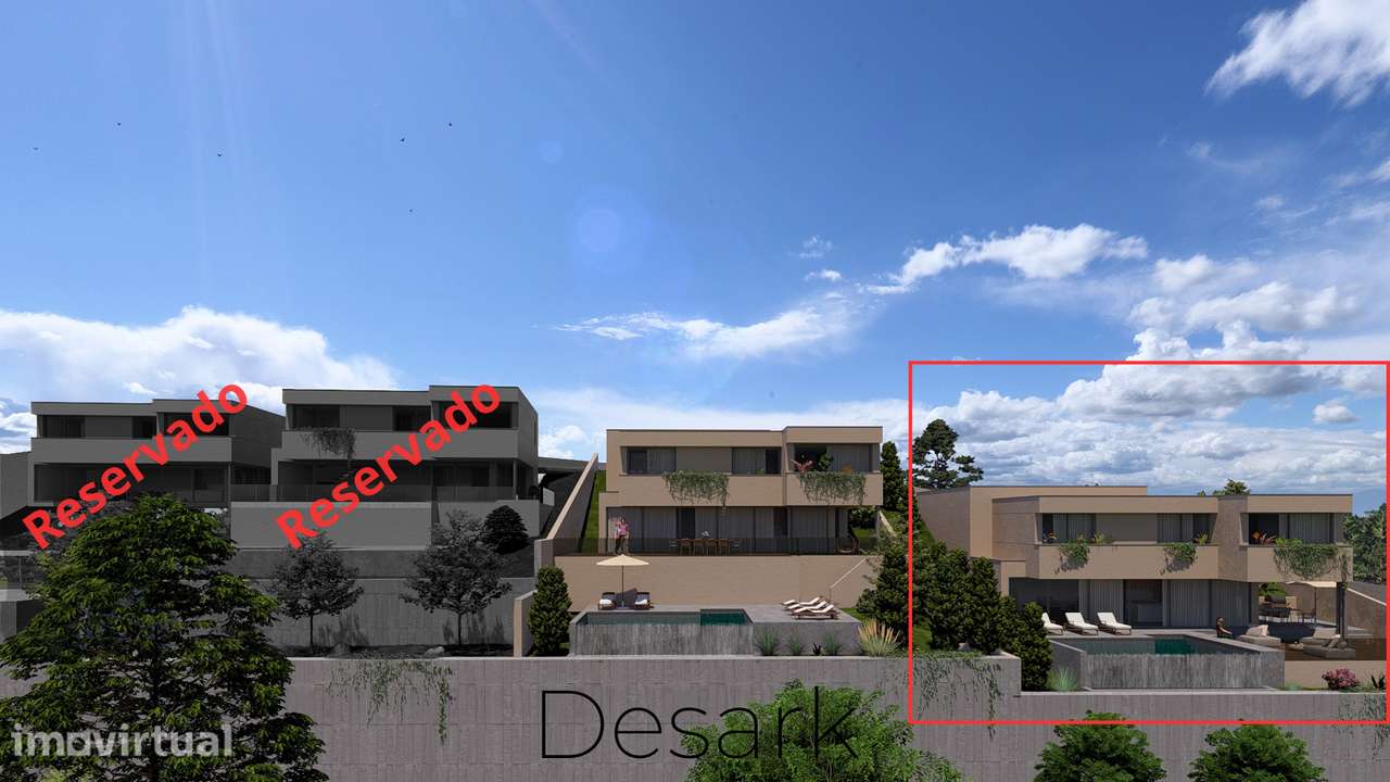 Terreno com Projeto Aprovado T3 |  Vistas para a Póvoa de Lanhoso - Grande imagem: 2/11