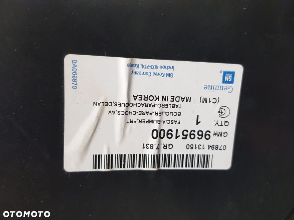 CHEVROLET SPARK M200 LIFT ZDERZAK PRZEDNI PRZÓD 05-10 NOWY ORYGINAŁ GM 96951900 - 11