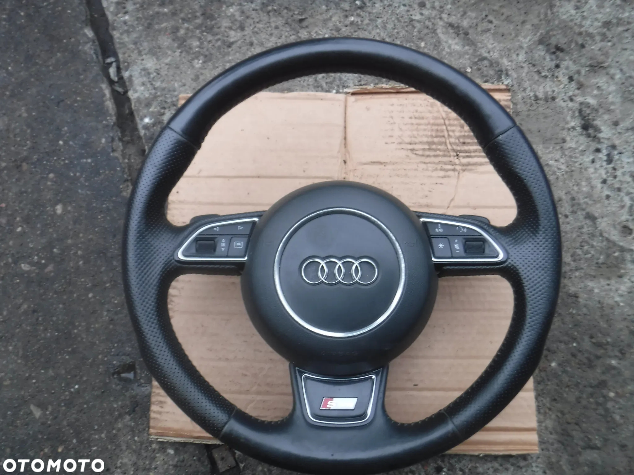 Audi A7 4G A6 C7 A5 8T S5  poduszka kierowcy air bag 4G0880201F kierownica s line sline lopatki stan bdb - 2