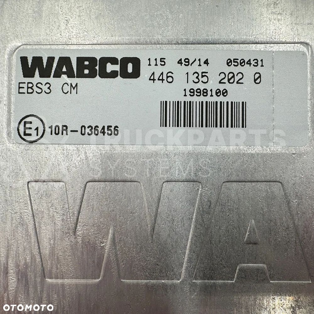 STEROWNIK, KASETA EBS 3, WABCO, 4461352020, 1998100, 1927400 - 2