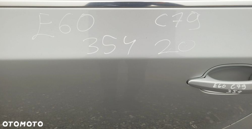 DRZWI LEWY TYŁ TYLNE BMW E60 354 TITANSILBER C79 - 3