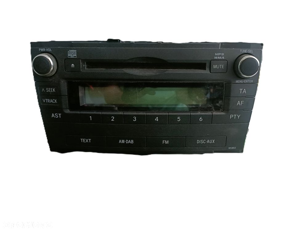 TOYOTA AVENSIS T27 09-11 r. RADIO RADIOODTWARZACZ RADIOODBIORNIK EU + - 1