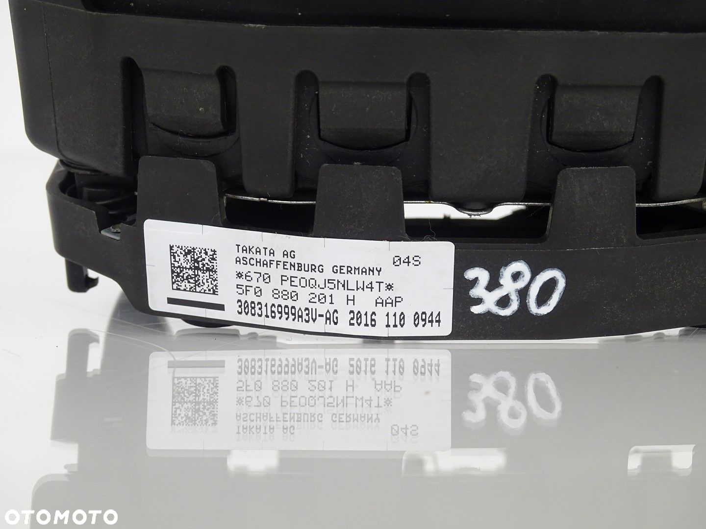 PODUSZKA POWIETRZNA AIRBAG KIEROWCY KIEROWNICY SEAT LEON III FR 5F0880201H - 5