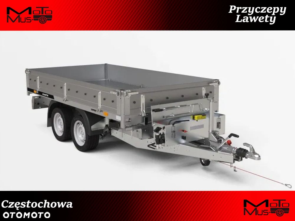 Martz Przyczepa Kiprowana Martz KIPPER 300/2 C S 2,7T 303x152x30 cm 2700kg kiper elektryczny+ręczny dostawa pod dom