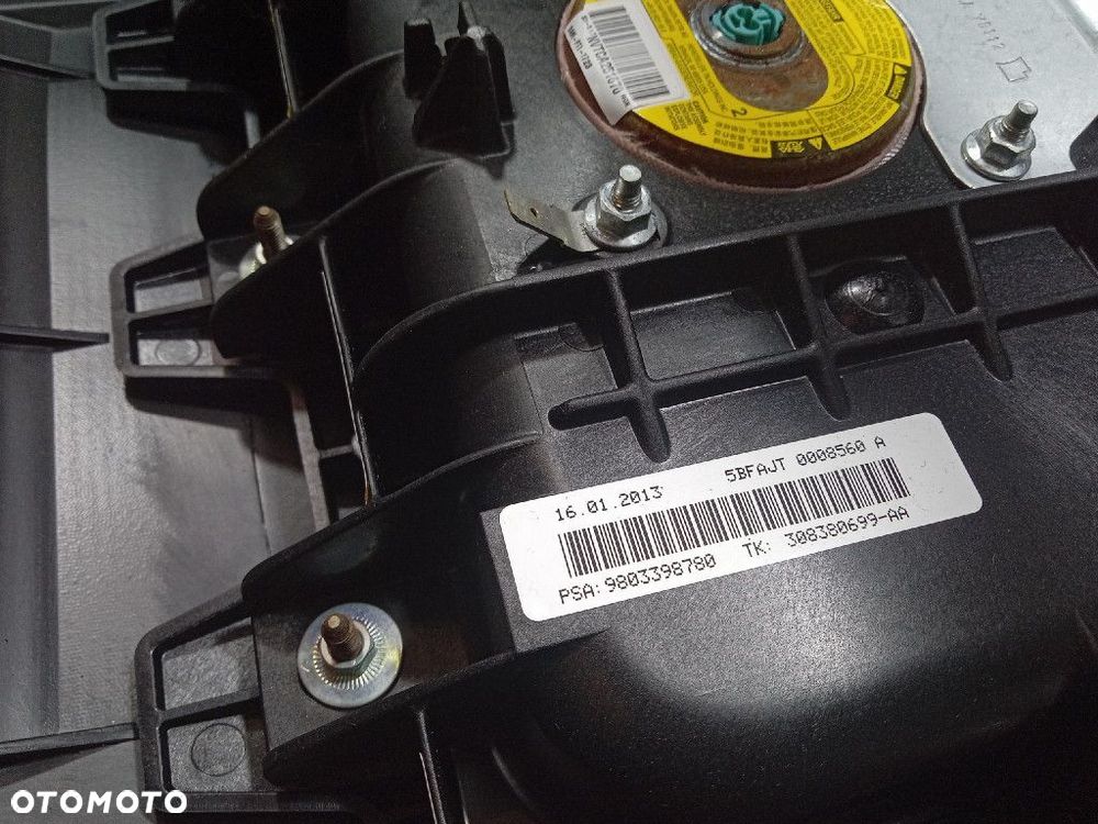 CITROEN DS5 DESKA ROZDZIELCZA KOKPIT AIRBAG 9803398780 - 7