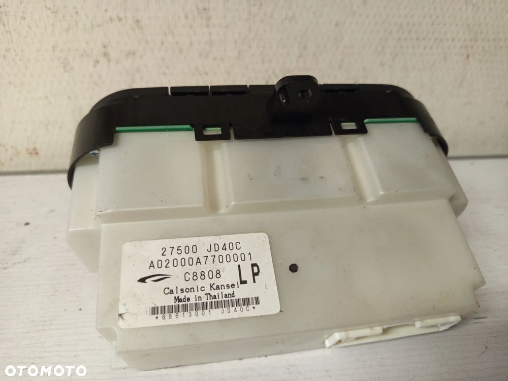 PANEL STEROWANIA NAWIEWU NISSAN QASHQAI J10 27500JD40C 07-14 - 3