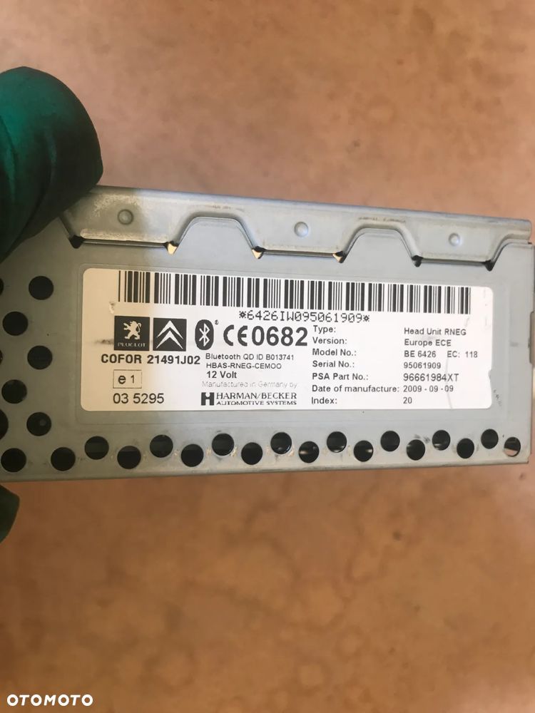 RADIO NAWIGACJA PEUGEOT 3008 5008 508 CITROEN  96661984XT - 3