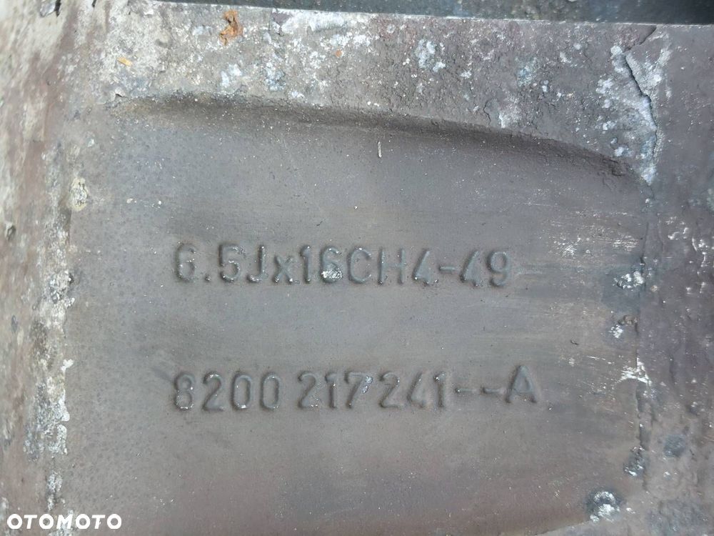 FELGI ALUMINIOWE 4SZT 4x100 6,5Jx16 ET49 FI60,1 RENAULT 8200217241 - 5